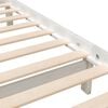 vidaXL Bedframe massief hout wit 140x190 cm