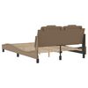 vidaXL Bedframe "Viana" zonder matras kunstleer cappuccinokleurig 120x200 cm