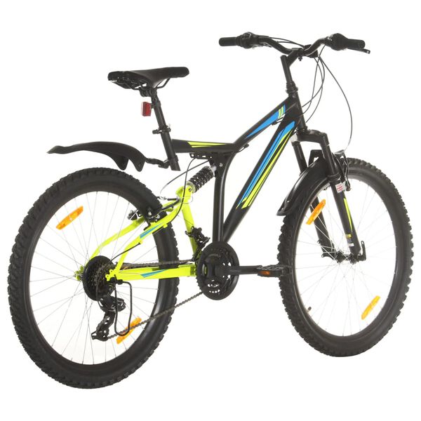 vidaXL Mountainbike 21 versnellingen 26 inch wielen 49 cm zwart