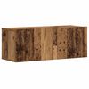 vidaXL Tv-wandkasten 5 st bewerkt hout oud houtkleurig