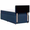 vidaXL Boxspring met matras stof blauw 90x190 cm