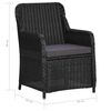 vidaXL 9-delige Loungeset poly rattan zwart