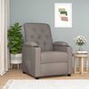 vidaXL Fauteuil verstelbaar stof taupe