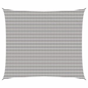 vidaXL Zonneschaduwzeil Lichtgrijs en wit. 6 x 7 m HDPE