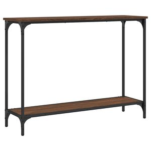 vidaXL Wandtafel 101x30,5x75 cm bewerkt hout bruin eikenkleur