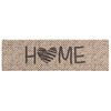 vidaXL Keuken Vloerkleed Beige Home 180 x 60 cm 100% Polyamide Wasbaar