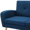 vidaXL Bank L-vormig 186x136x79 cm stof blauw