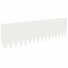 vidaXL Gazonrand 20 st 103 x 30 cm Staal Wit