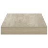 vidaXL Wandschappen zwevend 4 st 40x23x3,8 cm MDF eikenkleurig