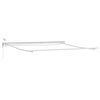 vidaXL Elektrisch zonnescherm frame met led en sensor 4,5 x 3,5 m Wit