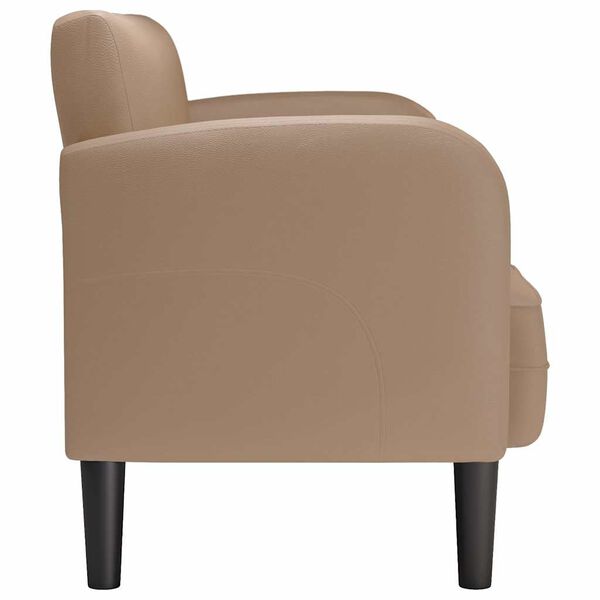 vidaXL Loveseat bank cappuccino 110 cm kunstleer