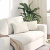 vidaXL Sofa Kussens 2 pcs Crème 50 x 30 cm Katoen Stof