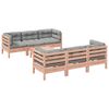 vidaXL 7-delige Loungeset met kussens massief douglas vurenhout