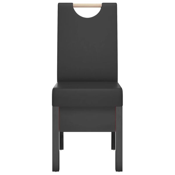 vidaXL Eetkamerstoelen 6 st kunstleer zwart