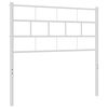 vidaXL Vervangend hoofdbord 75 cm metaal wit