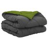 vidaXL Zomerdekbed 220 x 140 cm Zomer 200 gsm Groen en Antraciet