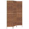 vidaXL Kamerscherm met 3 panelen 122x180 cm waterhyacint bruin