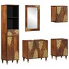vidaXL Badkamerkastenset 5 st Honingbruin 62 x 33 x 58 cm