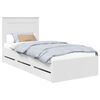 vidaXL Bedframe met lade met opslag Wit 100 x 200 cm Ingenieurshout