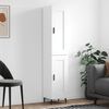 vidaXL Hoge kast 34,5x34x180 cm bewerkt hout wit