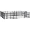 vidaXL Hondenkennel 58,06 m&sup2; staal