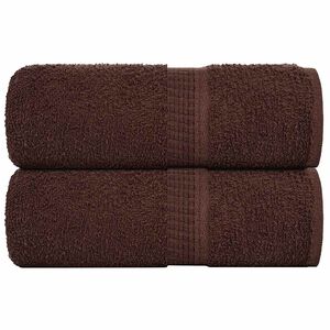 vidaXL Washandjes FROGN 2 st 30x30 cm 360 g/m&sup2; bruin