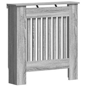 vidaXL Radiatorafdekking Grijs Sonoma 78 x 19 x 81,5 cm Bewerkt hout