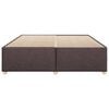 vidaXL Bedframe zonder matras stof donkerbruin 200x200 cm
