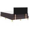 vidaXL Boxspringbed met matras Donkerbruin 120 x 190 cm Stof