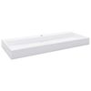 vidaXL Wastafel 120x46x11 cm mineraal gegoten/marmer gegoten wit