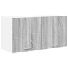vidaXL Hangkast met opslag Grijs Sonoma 80 x 31 x 40 cm Bewerkt hout