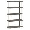 vidaXL Plankenunit 5-laags 100 x 40 x 177 cm PP Lichtgrijs