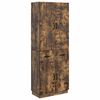 vidaXL Kastenset 2 pcs Gerookt eiken Bewerkt hout