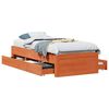 vidaXL Bedframe zonder matras met lades grenenhout wasbruin 90x200 cm
