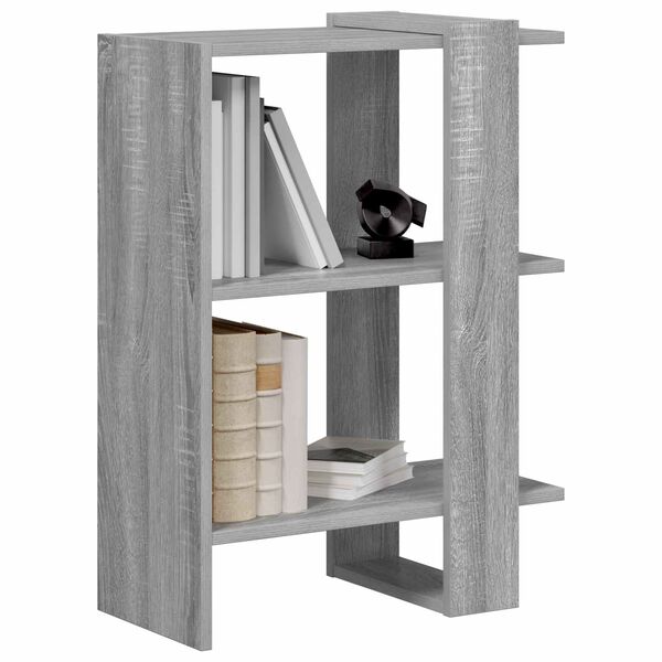 vidaXL Boekenkast Grijs Sonoma 52 x 25 x 71,5 cm Bewerkt hout