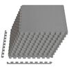 vidaXL Zwembad Grondmat 40 st Grijs 14,4 m&sup2; EVA Schuim