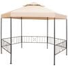 vidaXL Tuinprieel 323x265 cm hexagonaal beige