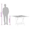 vidaXL Tuintafel inklapbaar 110x110x75 cm massief teakhout