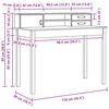 vidaXL Bureau met lade Wasbruin 110 x 50 x 93 cm Massief Grenen Hout