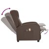 vidaXL Massagestoel elektrisch stof taupe