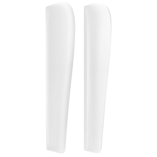 vidaXL Hoofdbord met randen 93x23x118/128 cm kunstleer wit