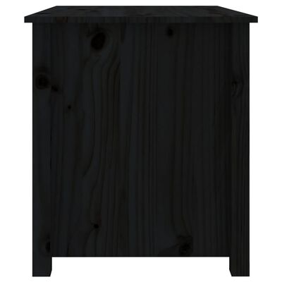 vidaXL Salontafel 71x49x55 cm massief grenenhout zwart