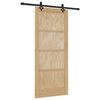 vidaXL Schuifdeur ORKDAL 86 x 198,5 cm Massief grenenhout Naturel