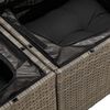 vidaXL Tuin Sofa Set met kussen met opslag met kussen 12 pcs Grijs