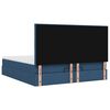 vidaXL Ottoman bed met matras en LED's 160x200cm stof blauw