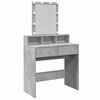 vidaXL Kaptafel met LED 80x41x144,5 cm betongrijs