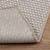 vidaXL Vloerkleden LUGO Cr&egrave;me en Taupe 170 x 120 cm Polyester