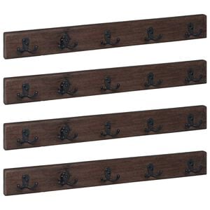 vidaXL Hanger Bruin 60 x 7 x 8 cm Massief Gerecycled Hout