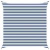 vidaXL Zonneschaduwzeil Blauw en Wit 4 x 4 m 100% Polyester Oxford