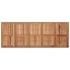 vidaXL Tuintafel met acaciahouten blad 240x90x75 cm poly rattan grijs